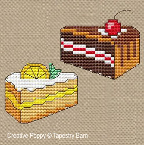 Colourful Cakes Life is Sweet - Tapestry Barn - Cross Stitch Pattern