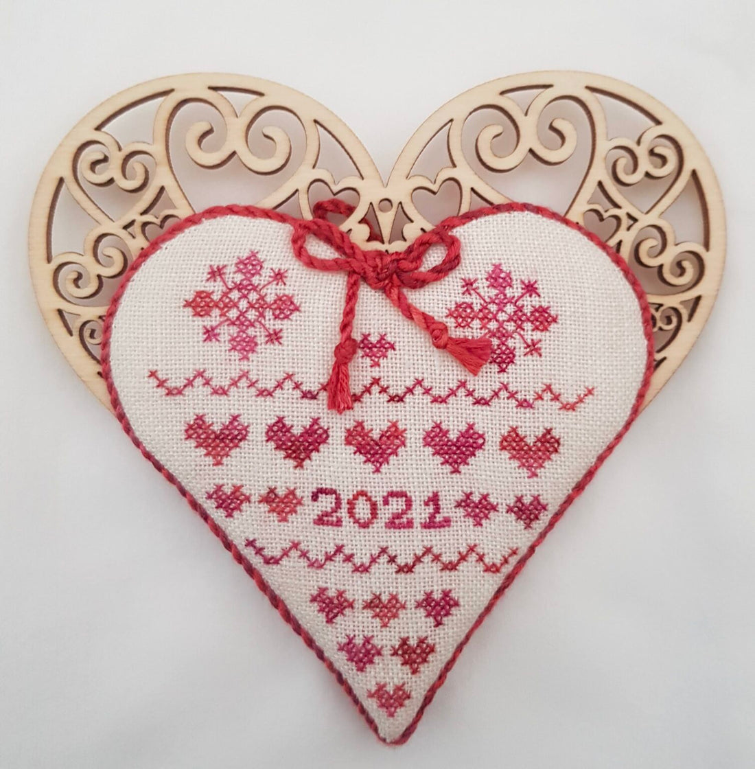 Valentine Roses Heart - Giulia Punti Antichi - Cross Stitch Pattern