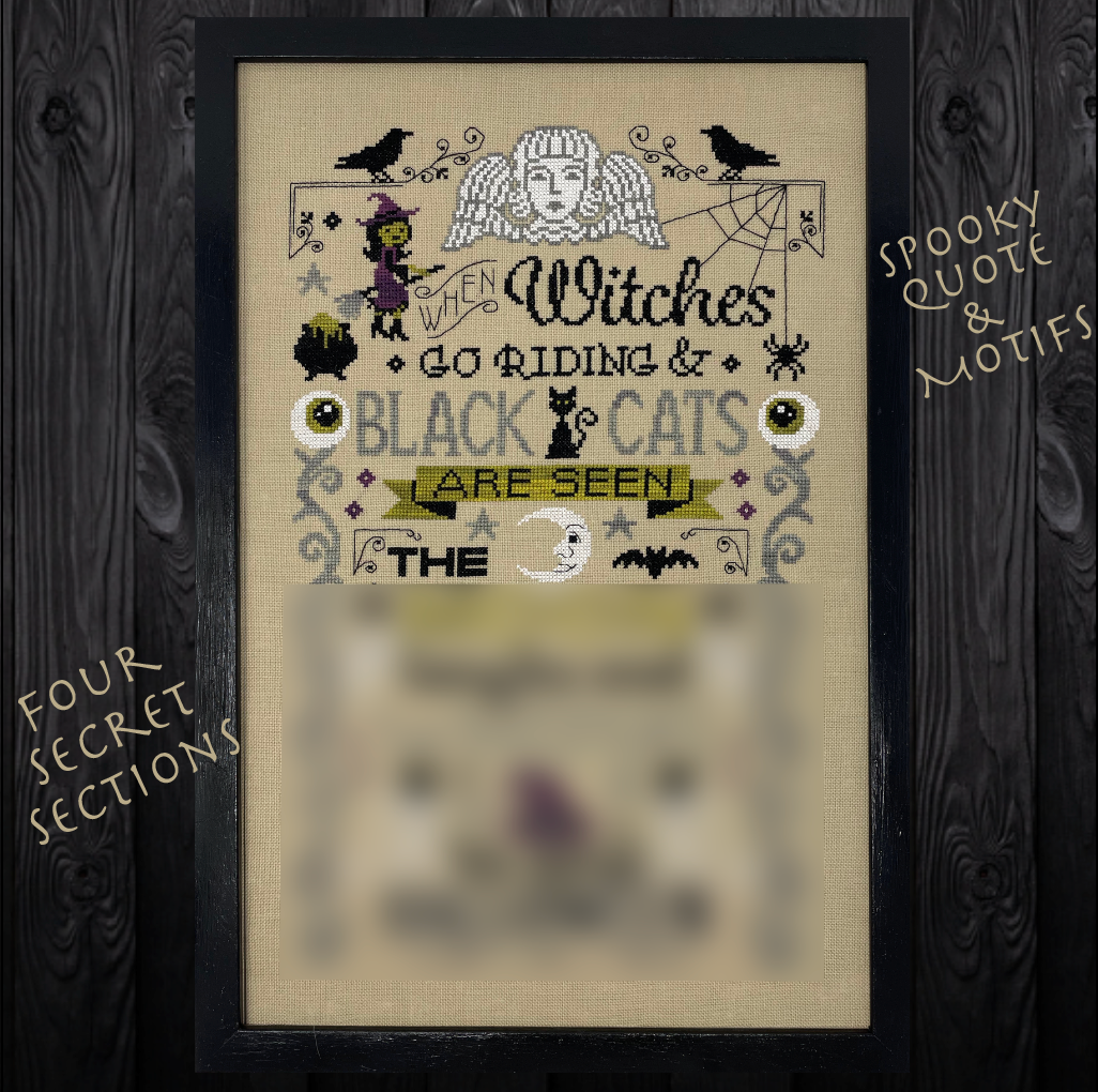 When Witches Go Riding #2 - Tiny Modernist - Cross Stitch Pattern