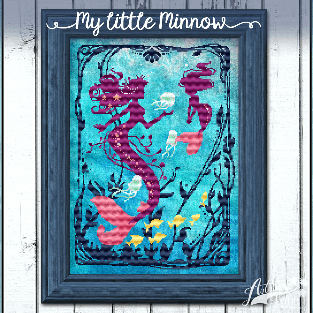 My Little Minnow - Autumn Lane Stitchery - Cross Stitch Pattern