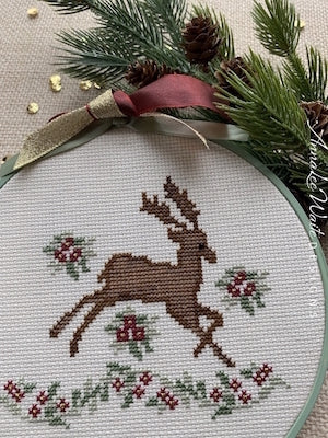 Regal Reindeer - AnnaLee Waite Designs - Cross Stitch Pattern
