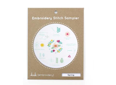 Spring Embroidery Stitch Sampler - Kiriki Press - Embroidery Kit