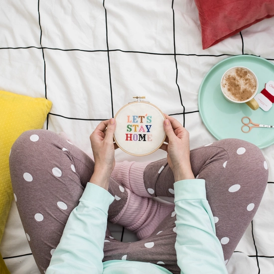 Let's Stay Home - Cross Stitch Kit