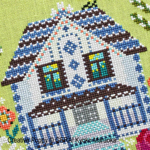 The House with the Mezzanine - Gera! By Kyoko Maruoka - Cross Stitch Pattern