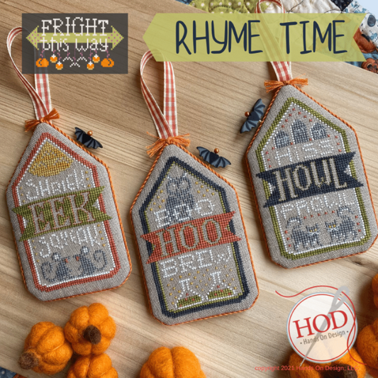 Rhyme Time (Fright This Way #2) - Hands On Design - Cross Stitch Pattern