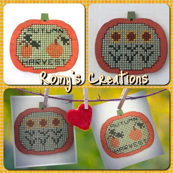 Stitch-in-Wood "Pumpkin" - Romy's Creations - Cross Stitch Kit