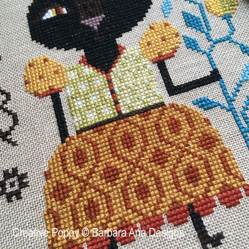 Lemon Cat - Barbara Ana Designs - Cross Stitch Pattern