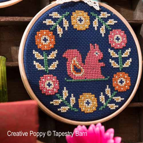 Woodland Wreaths Forest Friends - Tapestry Barn - Cross Stitch Pattern