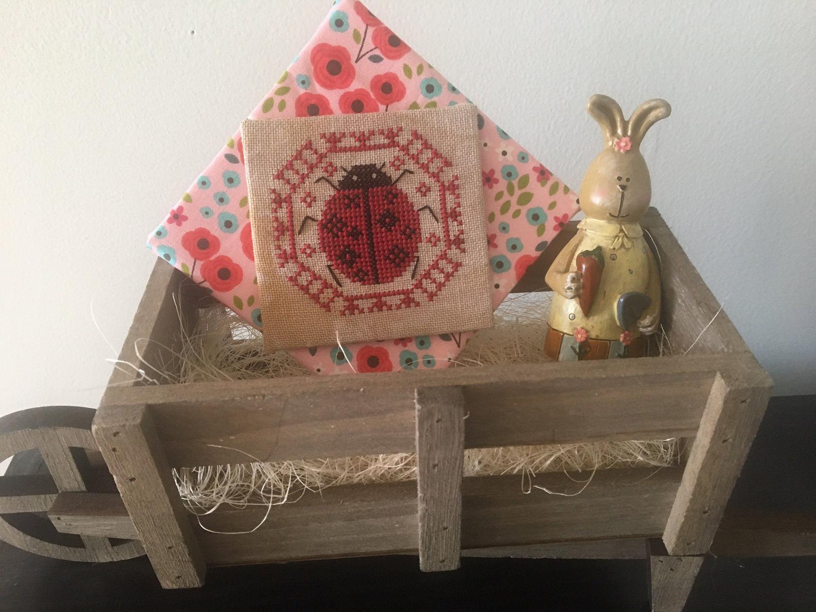 Ladybug (Quirky Quaker) - Darling & Whimsy Designs - Cross Stitch Pattern
