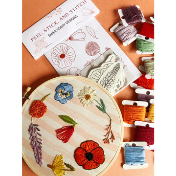 Wildflower Designs Peel, Stick, & Stitch - MCreativeJ - Embroidery Pattern