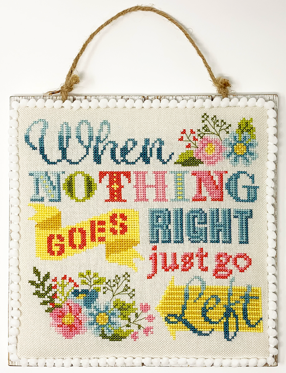 Just Go Left - Tiny Modernist - Cross Stitch Pattern