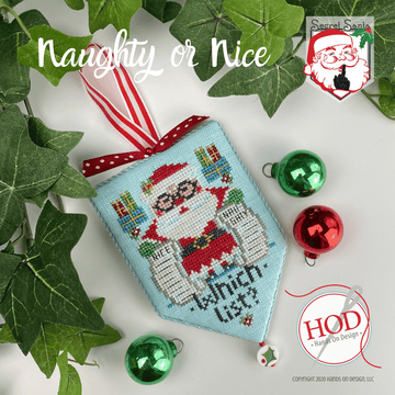 Naughty or Nice (Secret Santa #6) - Hands On Design - Cross Stitch Pattern