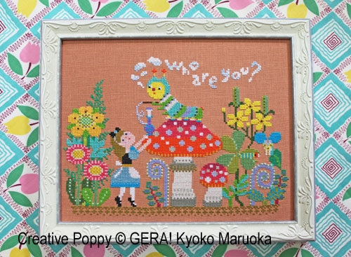Alice Meets the Caterpillar - Gera! By Kyoko Maruoka - Cross Stitch Pattern