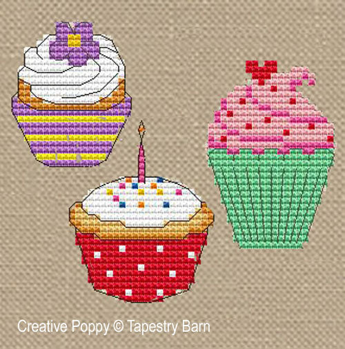 Colourful Cakes Life is Sweet - Tapestry Barn - Cross Stitch Pattern