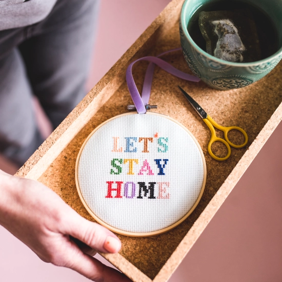 Let's Stay Home - Cross Stitch Kit