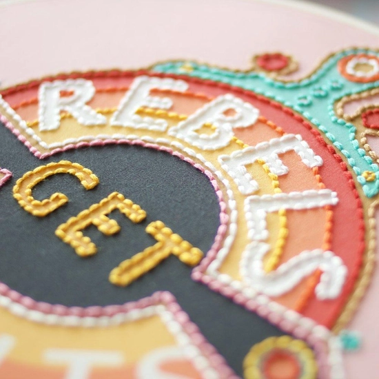 Rebels Get Results - Cotton Clara - Embroidery Kit