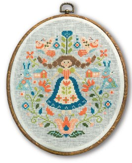 Folk Art Sampler - Tiny Modernist - Cross Stitch Pattern