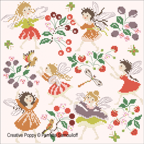Garden Fairies - Perrette Samouiloff - Cross Stitch Pattern