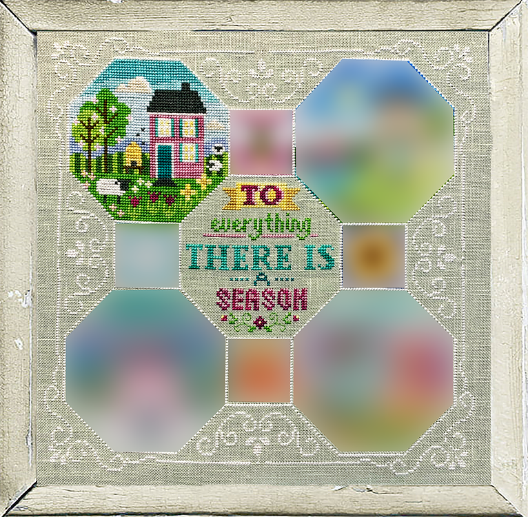 Every Season #2 Spring - Tiny Modernist - Cross Stitch Pattern