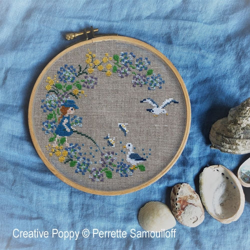Seaside Wreath - Perrette Samouiloff - Cross Stitch Pattern