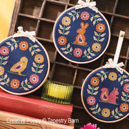 Woodland Wreaths Forest Friends - Tapestry Barn - Cross Stitch Pattern