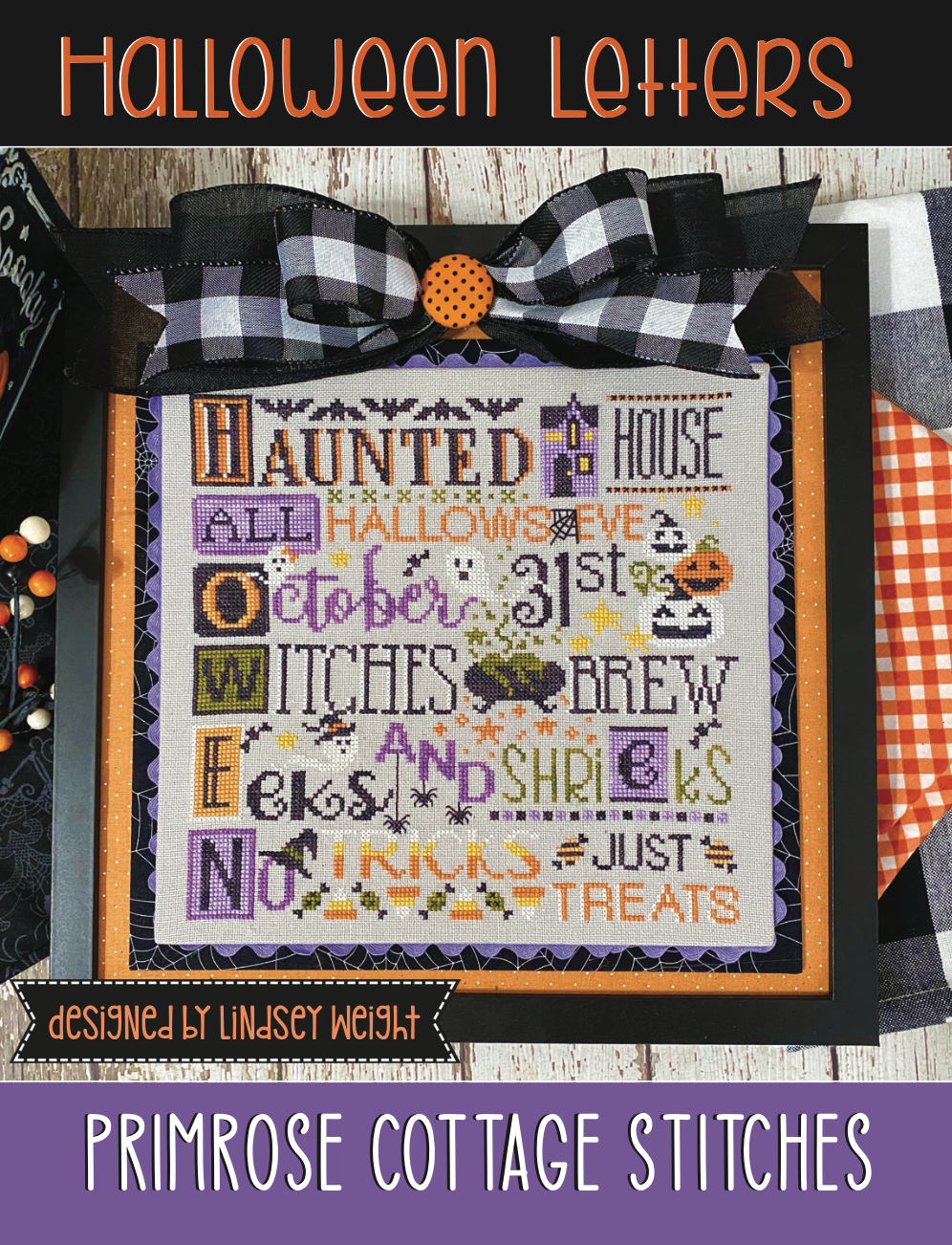 Halloween Letters - Primrose Cottage Stitches - Cross Stitch Pattern