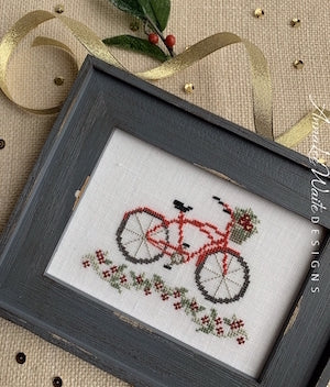 Holiday Bike - AnnaLee Waite Designs - Cross Stitch Pattern