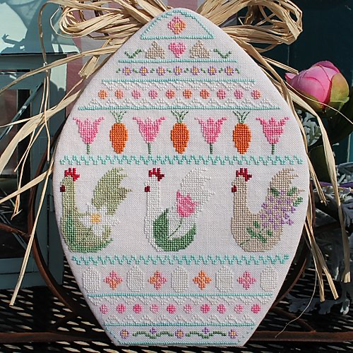 Spring Chickens - LuHu Stitches - Cross Stitch Pattern
