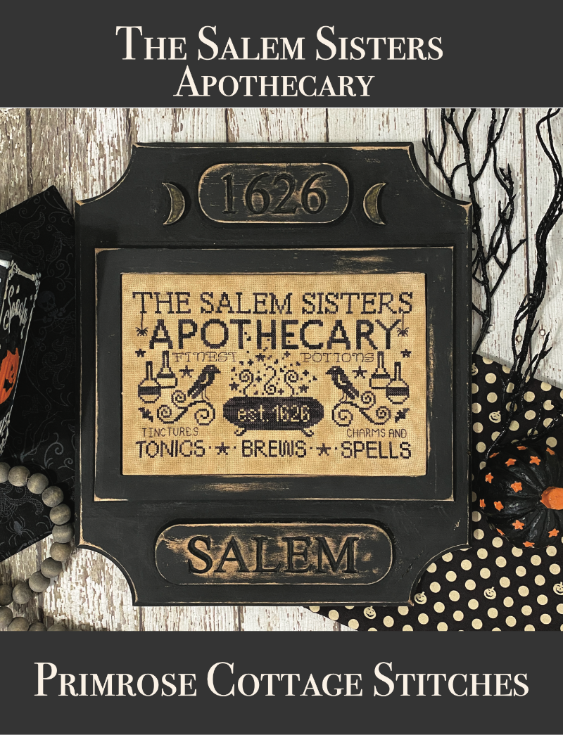 The Salem Sisters Apothecary - Primrose Cottage Stitches - Cross Stitch Pattern