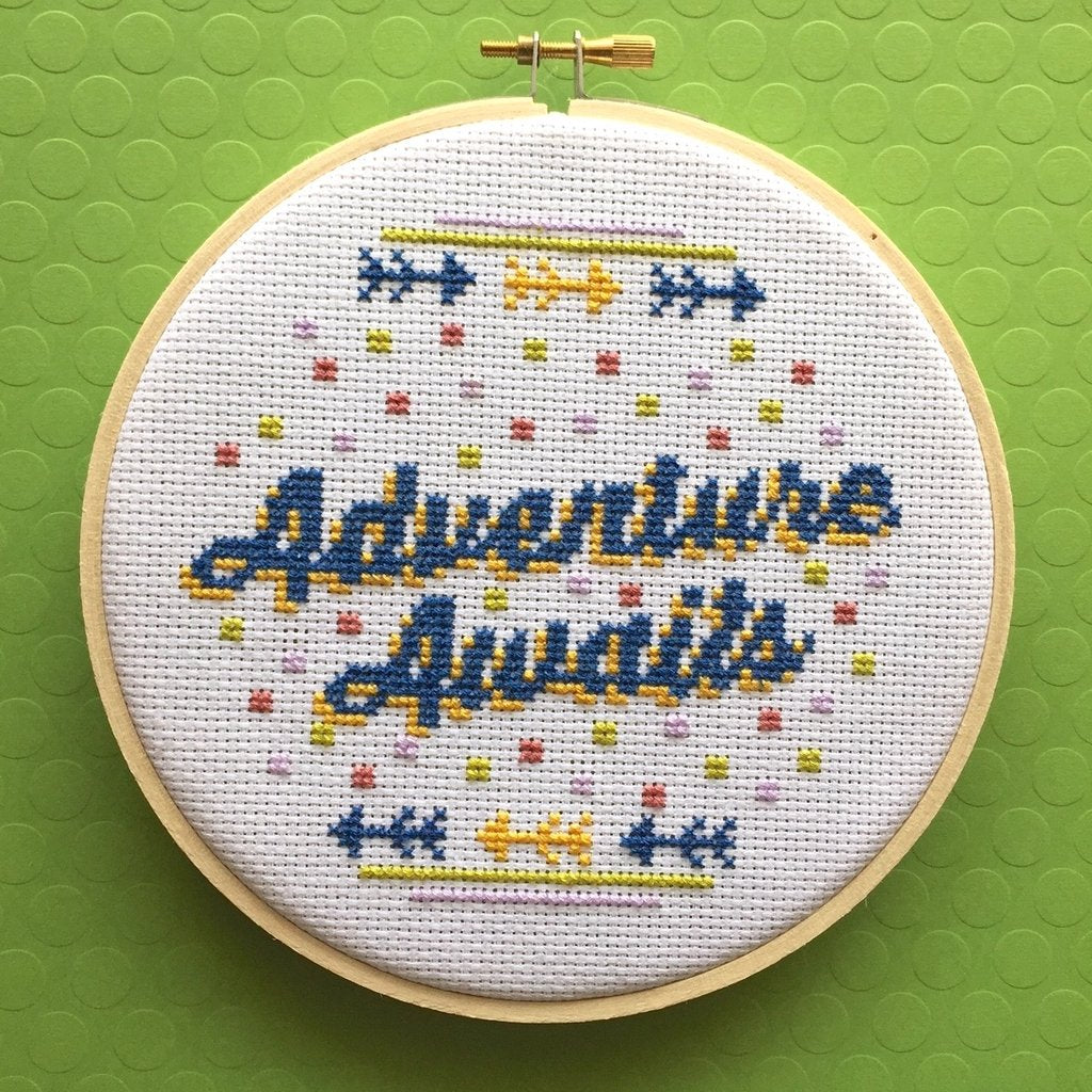Adventure Awaits - Spot Colors - Cross Stitch Kit