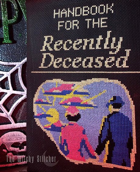 Handbook for the Recently Deceased - The Witchy Stitcher - Cross Stitch Pattern