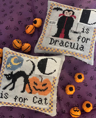 Halloween Alphabet C & D - Romy's Creations - Cross Stitch Pattern