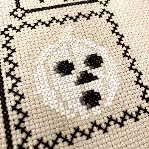 Halloween Ouija #1 - Tiny Modernist - Cross Stitch Pattern