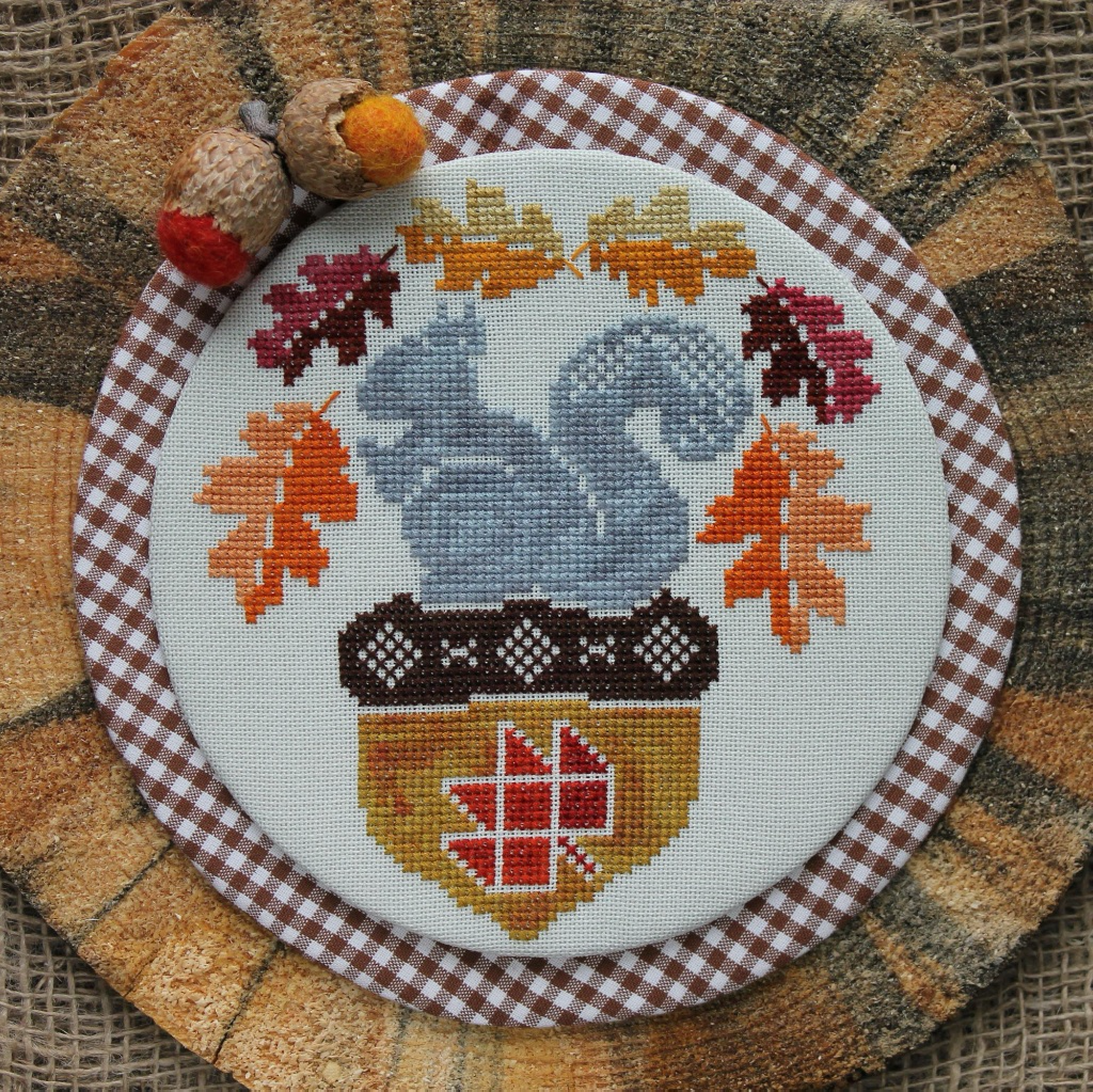 A Squirrel and His Nut - LuHu Stitches - Cross Stitch Pattern