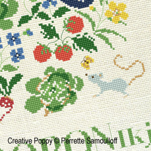 Spring Vegetable Patch - Perrette Samouiloff - Cross Stitch Pattern
