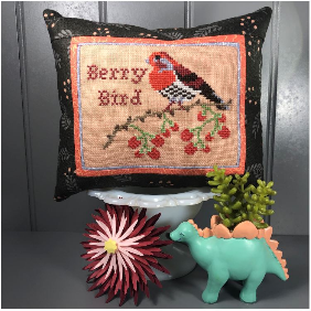Berry Bird - Bendy Stitchy Designs - Cross Stitch Pattern