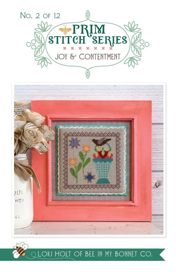 Prim Stitch Series #2 Joy & Contentment - It's Sew Emma - Cross Stitch Pattern