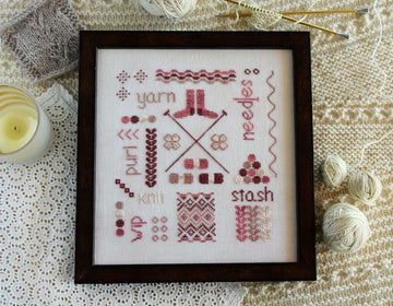 A Knitter's Sampler - October House Fiber Arts - Cross Stitch Pattern
