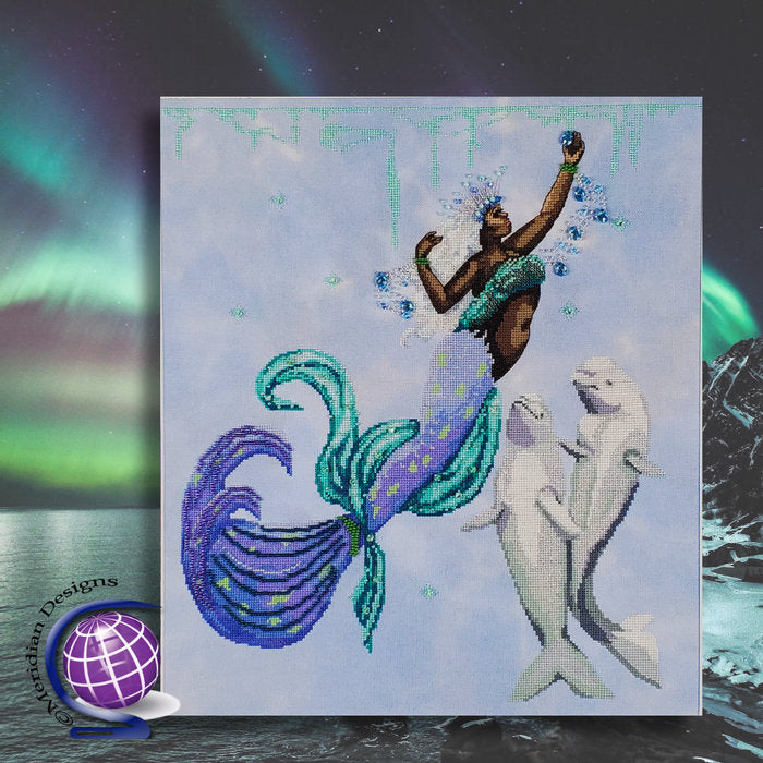 Kristín the Arctic Ocean Mermaid - Meridian Designs - Cross Stitch Pattern
