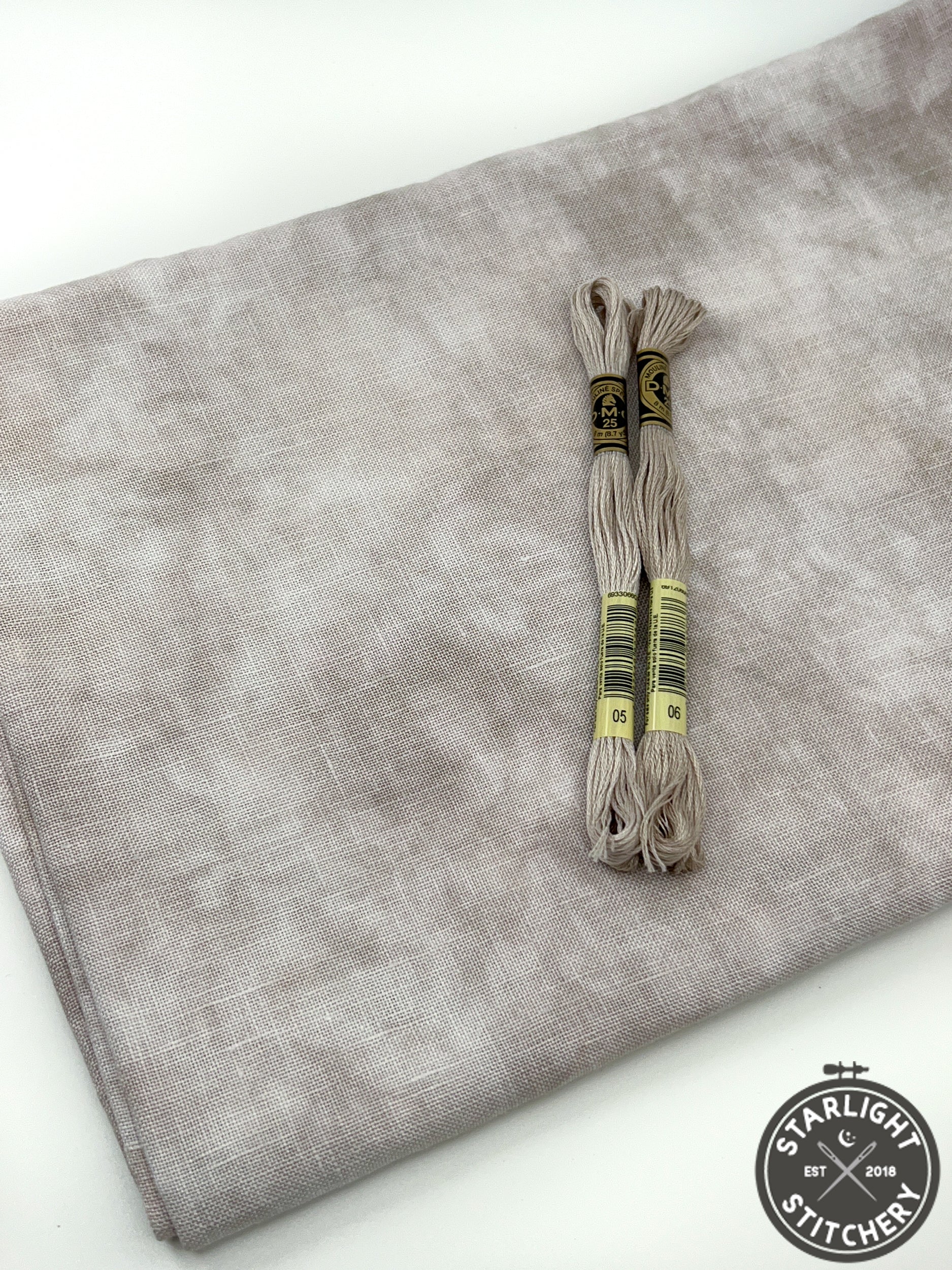 "Crypt Cloth" Linen - Lapin Loops - Hand Dyed Cross Stitch Fabric
