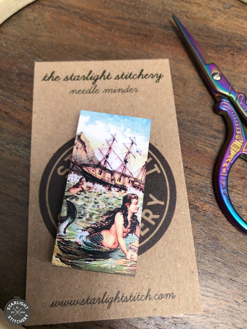 Mermaid Wooden Needle Minders
