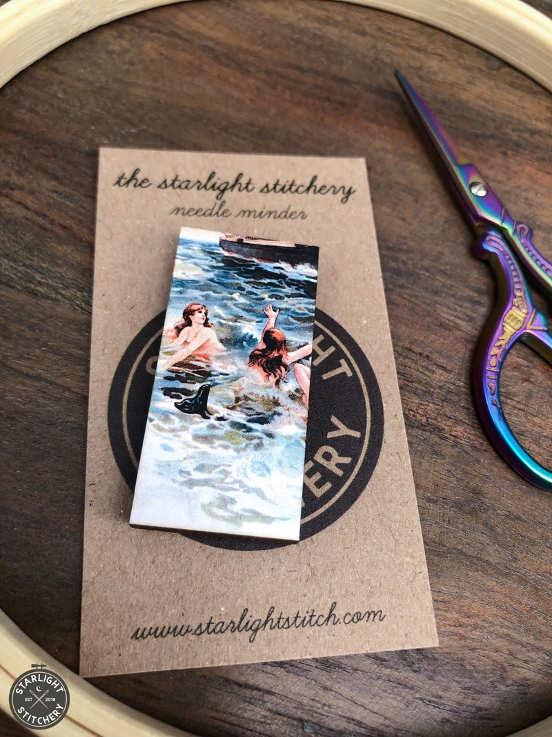 Mermaid Wooden Needle Minders