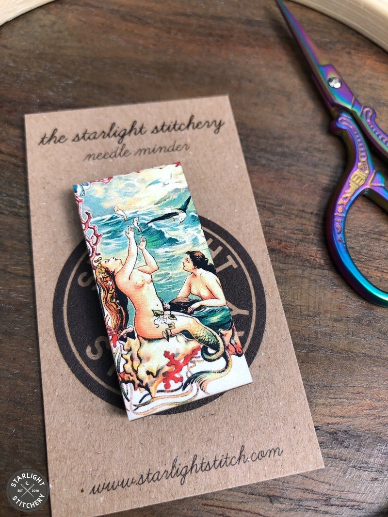 Mermaid Wooden Needle Minders