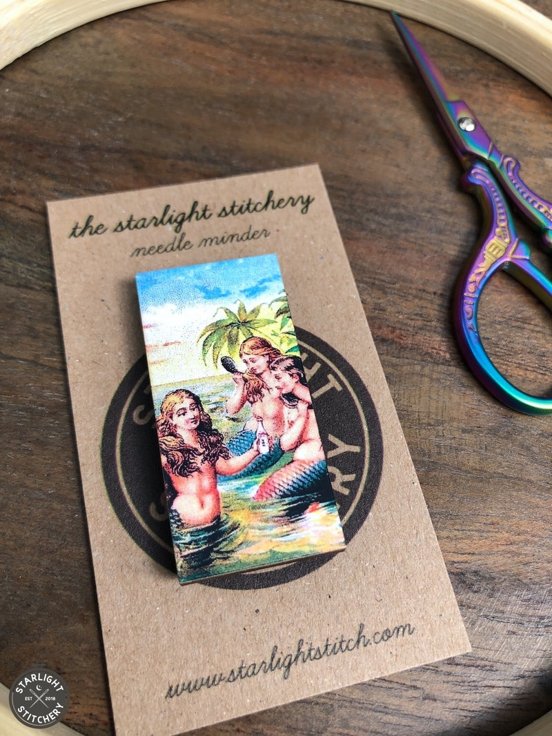 Mermaid Wooden Needle Minders