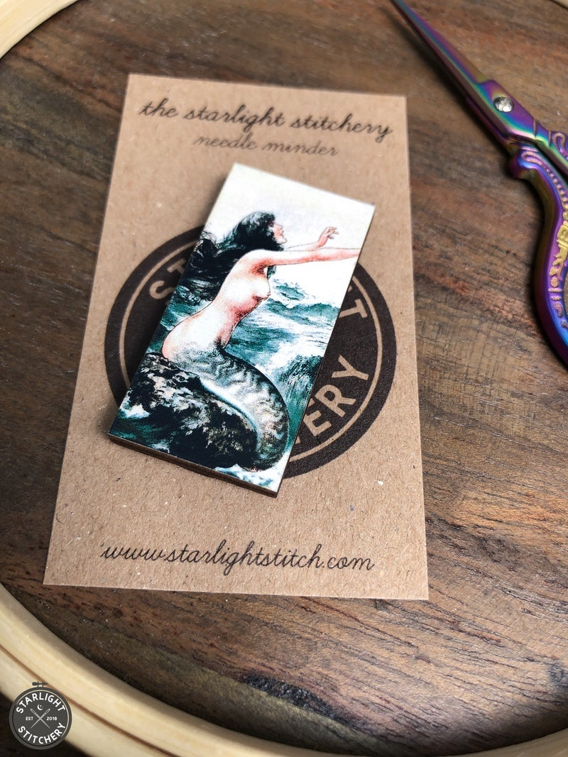Mermaid Wooden Needle Minders
