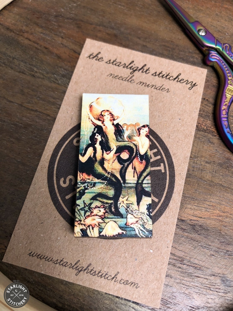 Mermaid Wooden Needle Minders