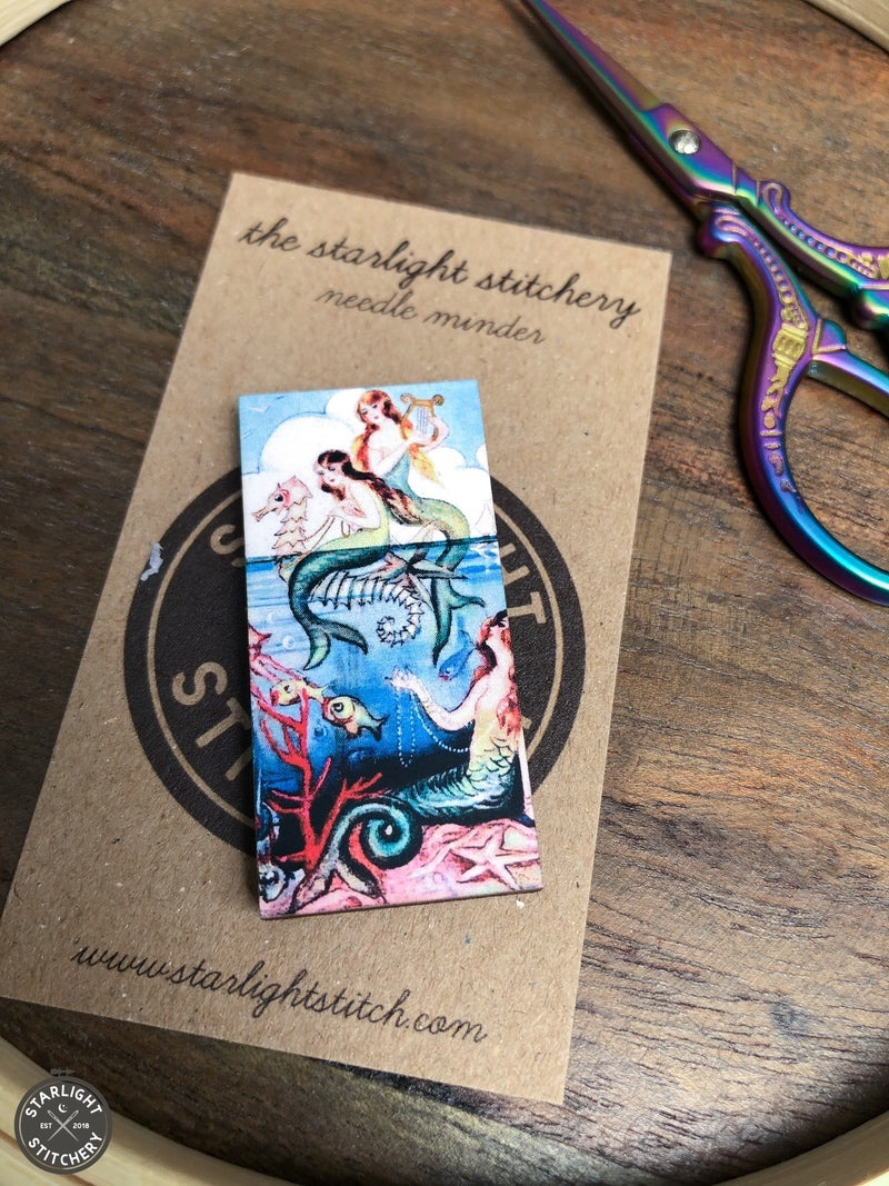 Mermaid Wooden Needle Minders
