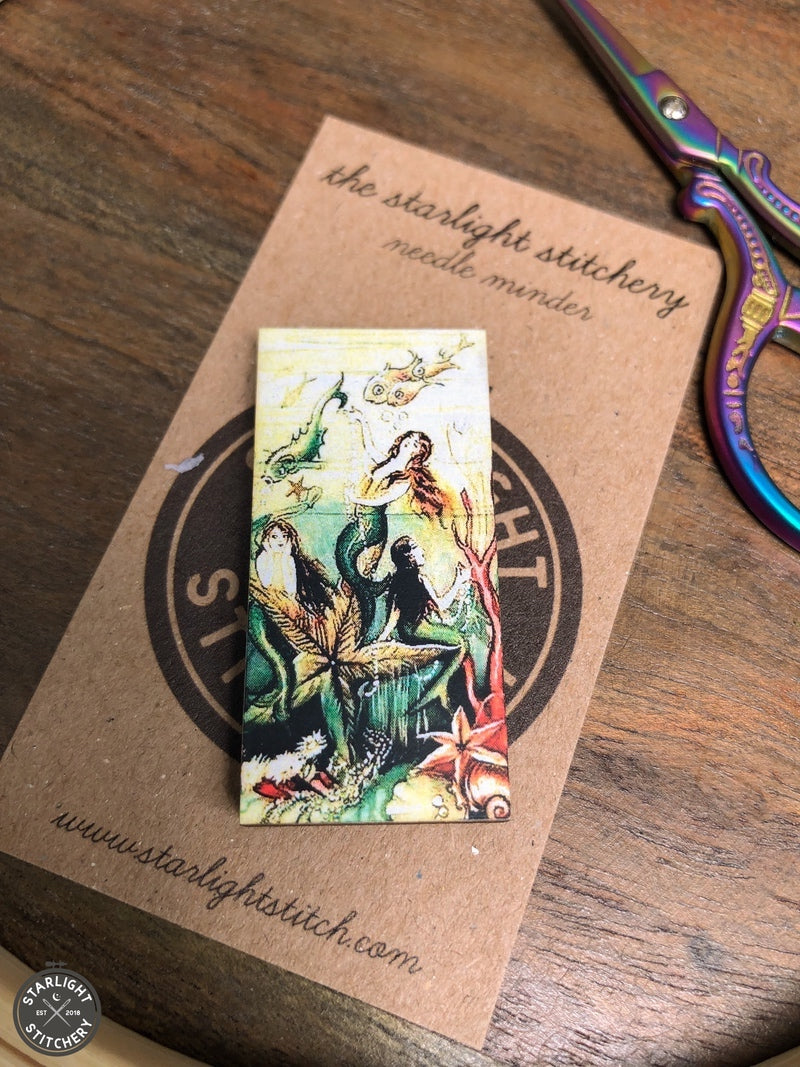 Mermaid Wooden Needle Minders