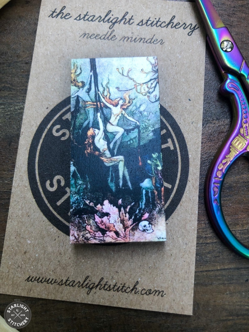 Mermaid Wooden Needle Minders