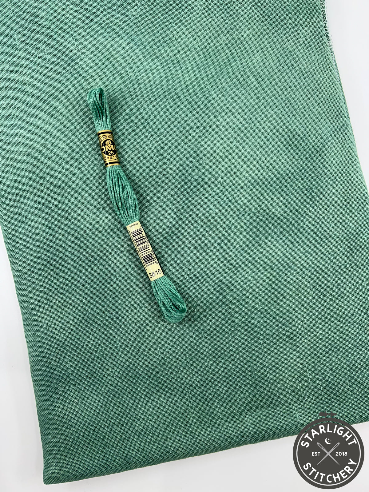 "Creme de Menthe" Needle Bling Designs - Hand Dyed Cross Stitch Fabric